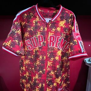 SUPREME kanji baseball t-shirt jersey